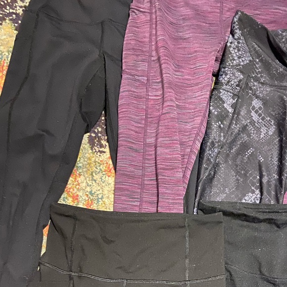 High waisted leggings with pockets! Size small - brand varies! - Picture 2 of 5